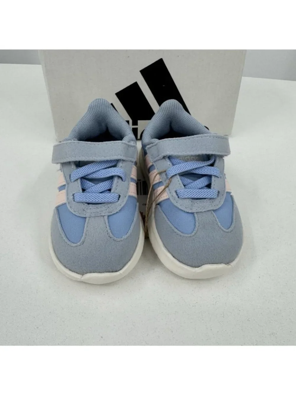 Adidas Infant Girl's Run 70s 2.0 Running Shoes Hook & Loop size 5K Light Blue